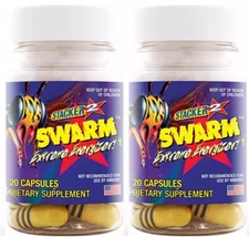 Swarm Extreme Energizer 20 Capsules Each (Pack of 2)