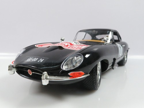 1:18 Bburago Jaguar E Coupe schwarz Sammlermodell Messe 1992 #3654 - Bild 2 von 7
