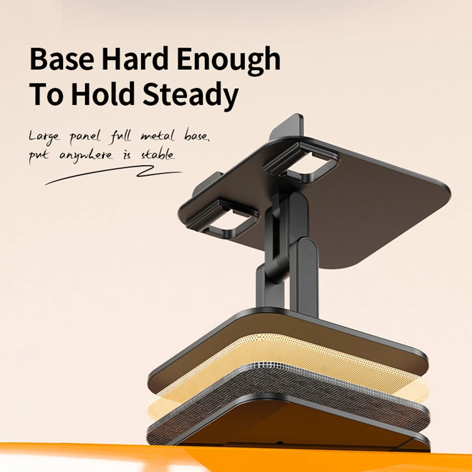 Foldable 360°Tablet Stand Desk Holder Mount Universal For Cell Phone iPad iPhone - Image 4 of 4