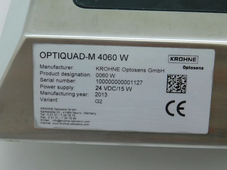 Krohne Optiquad - M 4060 W 0060 W 24VDC/15W G2 Foto 3 de 4