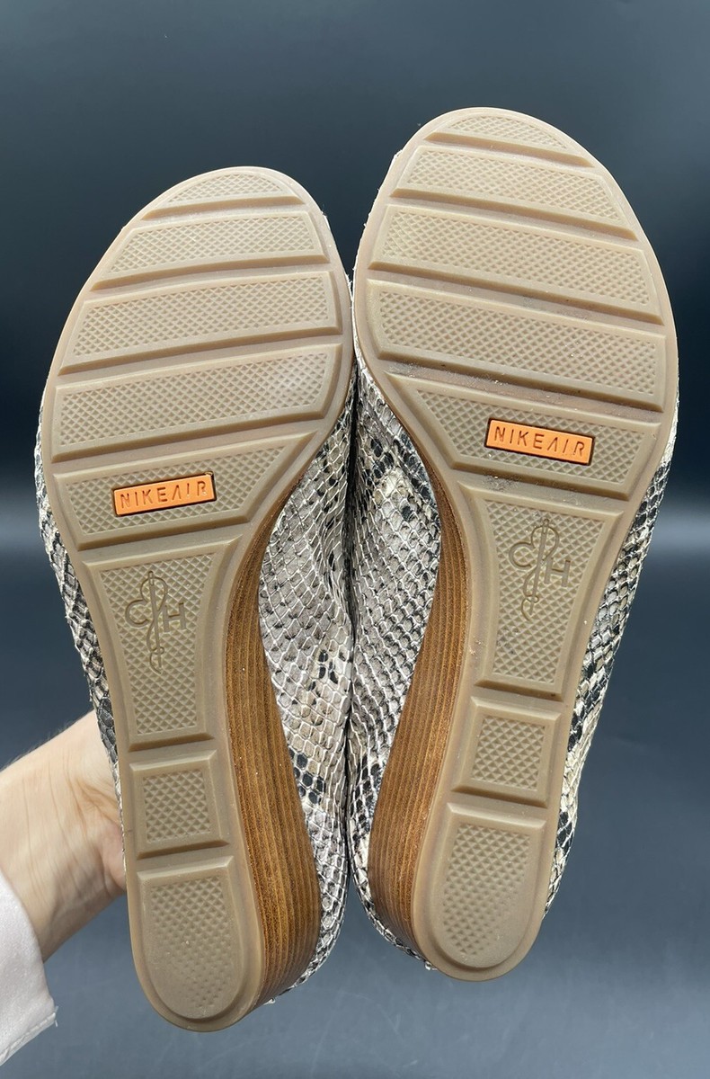 Cole Haan N Air 'Tali' Women's Open Toe Wedge Snakeskin