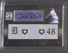 2010 Topps Tribute Relic Autograph #TAR-RP2 Rick Porcello No 15 of 50