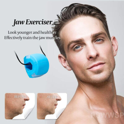3PCS Jawline Exerciser Mouth Exercise Fitness Ball Neck Face Jaw Trainer Toning 
