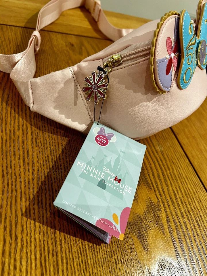 Loungefly Disney Minnie Mouse The Main Attraction It’s A Small World Fanny Pack - Image 3 of 4