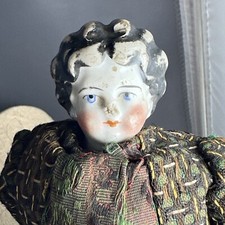 10 Inch Rare 1876 Porcelain Head Antique Doll With Note