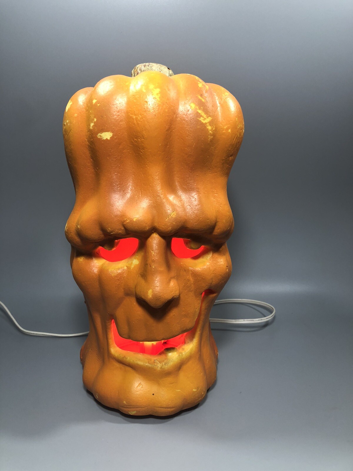 Vintage 1995 TRENDMASTERS Light Up Foam Halloween Pumpkin Frankenstein ...