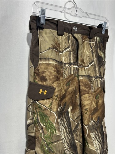 Under Armour Youth Small Realtree Camo Fleece Lined Pants - Picture 2 of 11