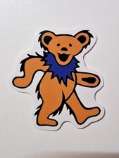 Grateful Dead Dancing Bear Sticker Orange / Blue Dead  Co. High Quality Decal