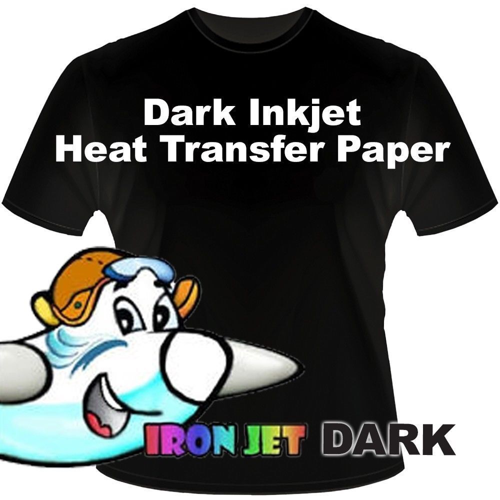 Ink Jet Printer Heat Transfer Papers for Dark Fabrics - Blue Line - 8.5 X  11 100 Sheets
