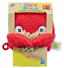 Ugly Dolls Lucky Bat To Go Hasbro Dark Pink Plush Clip Toy 5" New