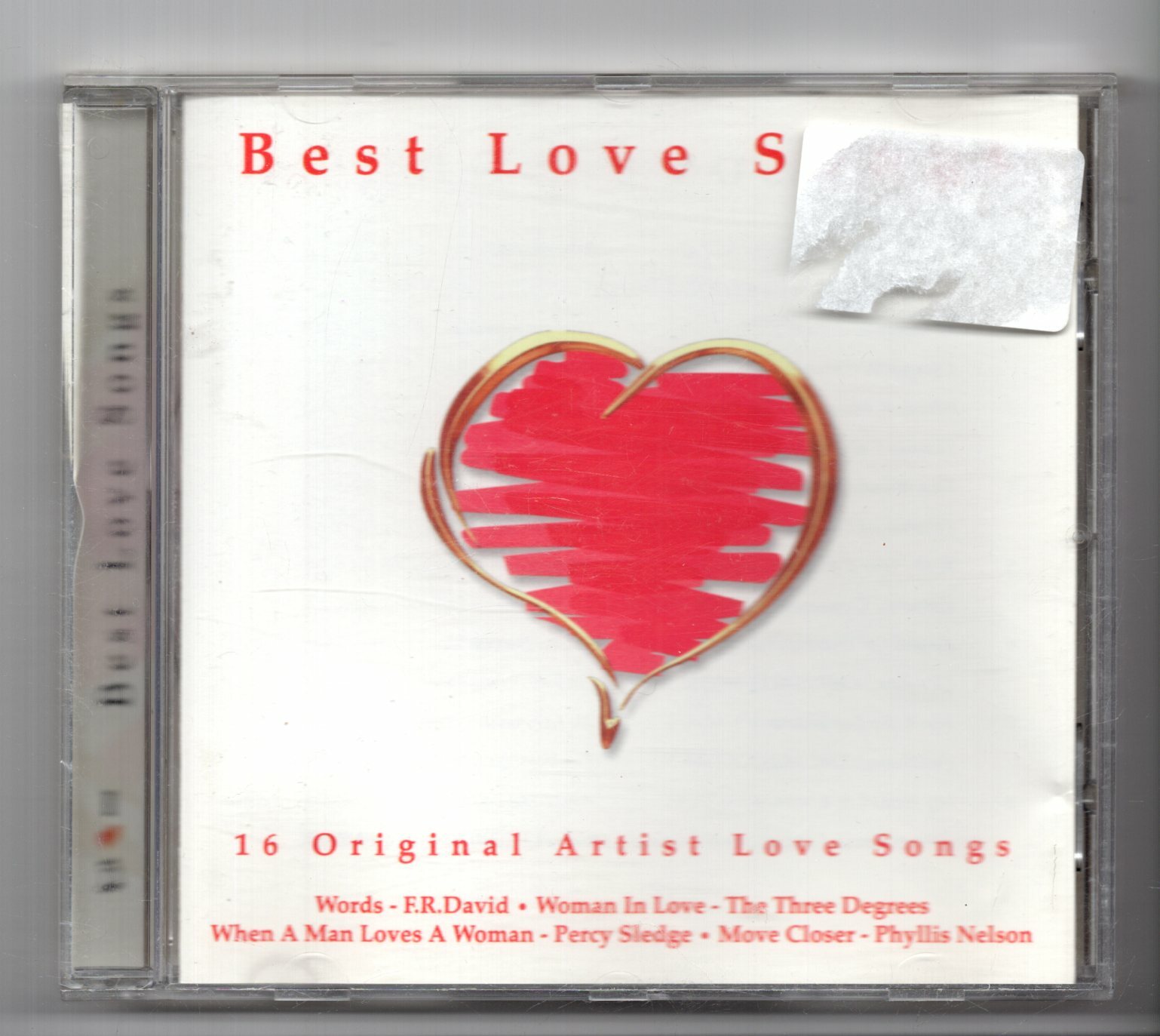 (JW168) Best Love Songs, 16 tracks various artists - 2002 CD