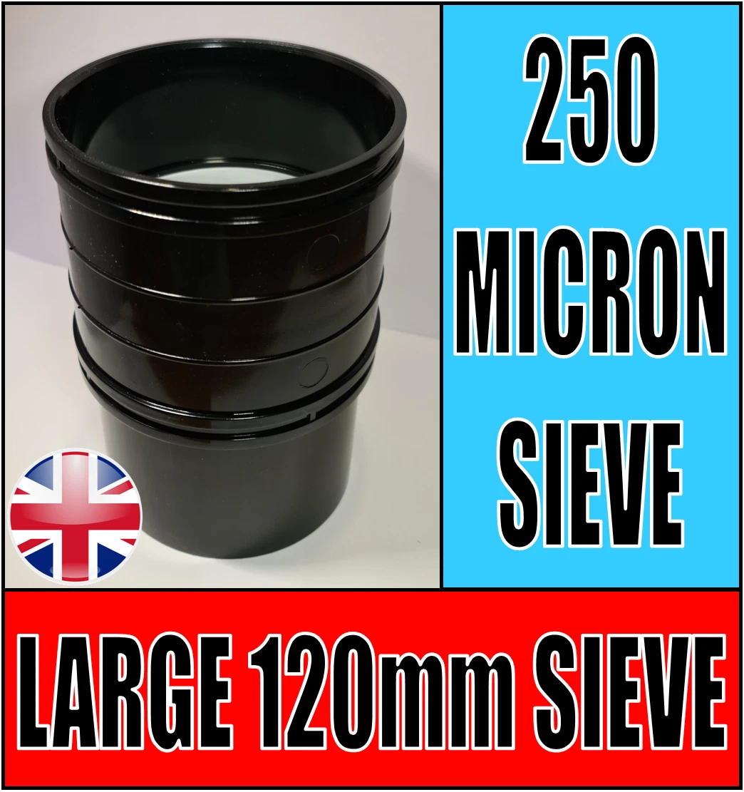 LARGE 250 MICRON NYLON MESH STACKABLE SIEVE FOOD GRADE STRAINER HOME BREW FILTER