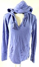 Athleta Women's XS Sweatshirt Studio Hoodie Split Neck Purple Athleisure Yoga