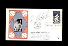 Rom Klimkowski Signed 1983 FDC Babe Ruth Cache New York Yankees Autograph