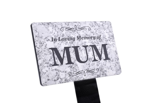 Loving Memory of MUM Memorial - Granite Stone Effect Plaque Grave Marker Loving Memory of MUM Memorial - Granite Stone Effect Plaque Grave Marker