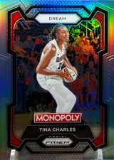 2024 Panini Prizm Monopoly WNBA #71 Tina Charles Light Blue Prizm /199 - 71/199