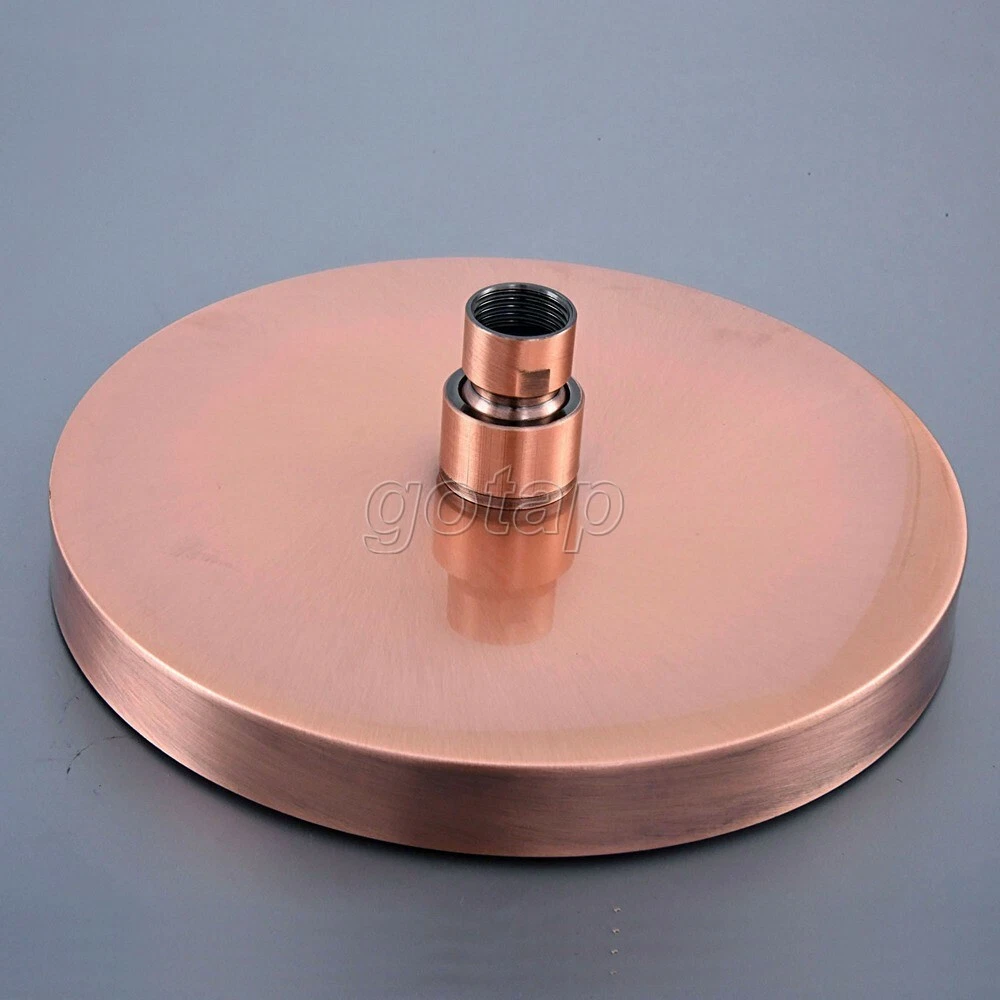 7.7" inch Antique Red Copper Round Rainfall Rain Bathroom Shower Head Gsh257