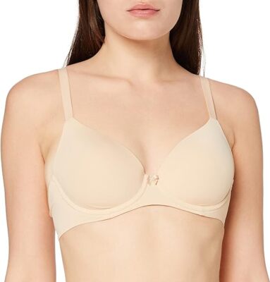 IRIS & LILLY Microfaser Full Cover BH Schwarz, Weiß, Nude Damen BLI-001/C001/2
