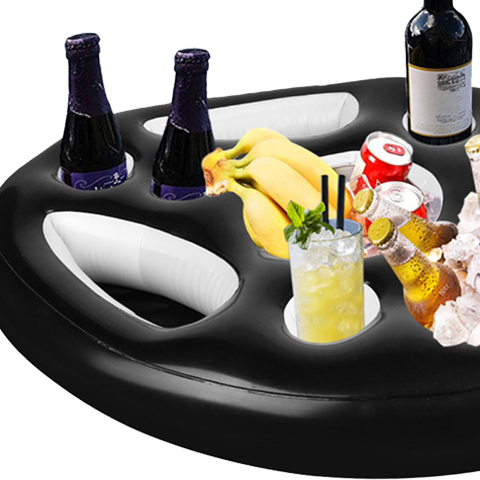 Floating Drinks Holder Pool Beach Party Snacks & Beverage Holder Tray