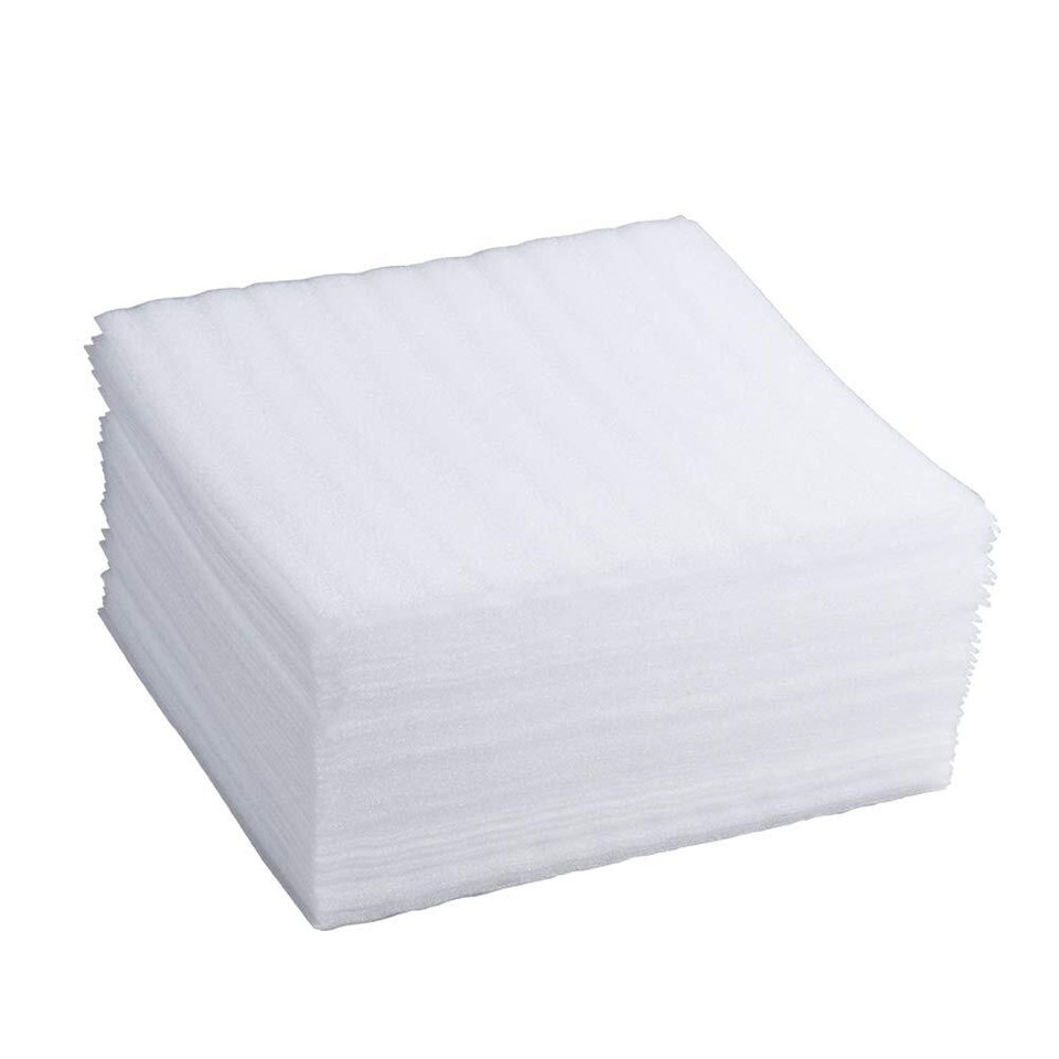 75 Pack 12x12 Inch Cushioning Foam Wrap Sheets(1/12" Thickness