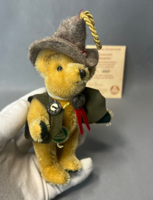 Hermann German Teddy Bear Mohair Christmas Ornament Bavarian Type Limited Ed 4''