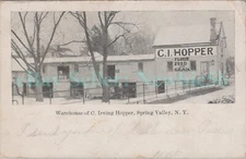 Spring Valley NY - C. IRVING HOPPER FLOWER GRAINT & FEED MILL - Postcard
