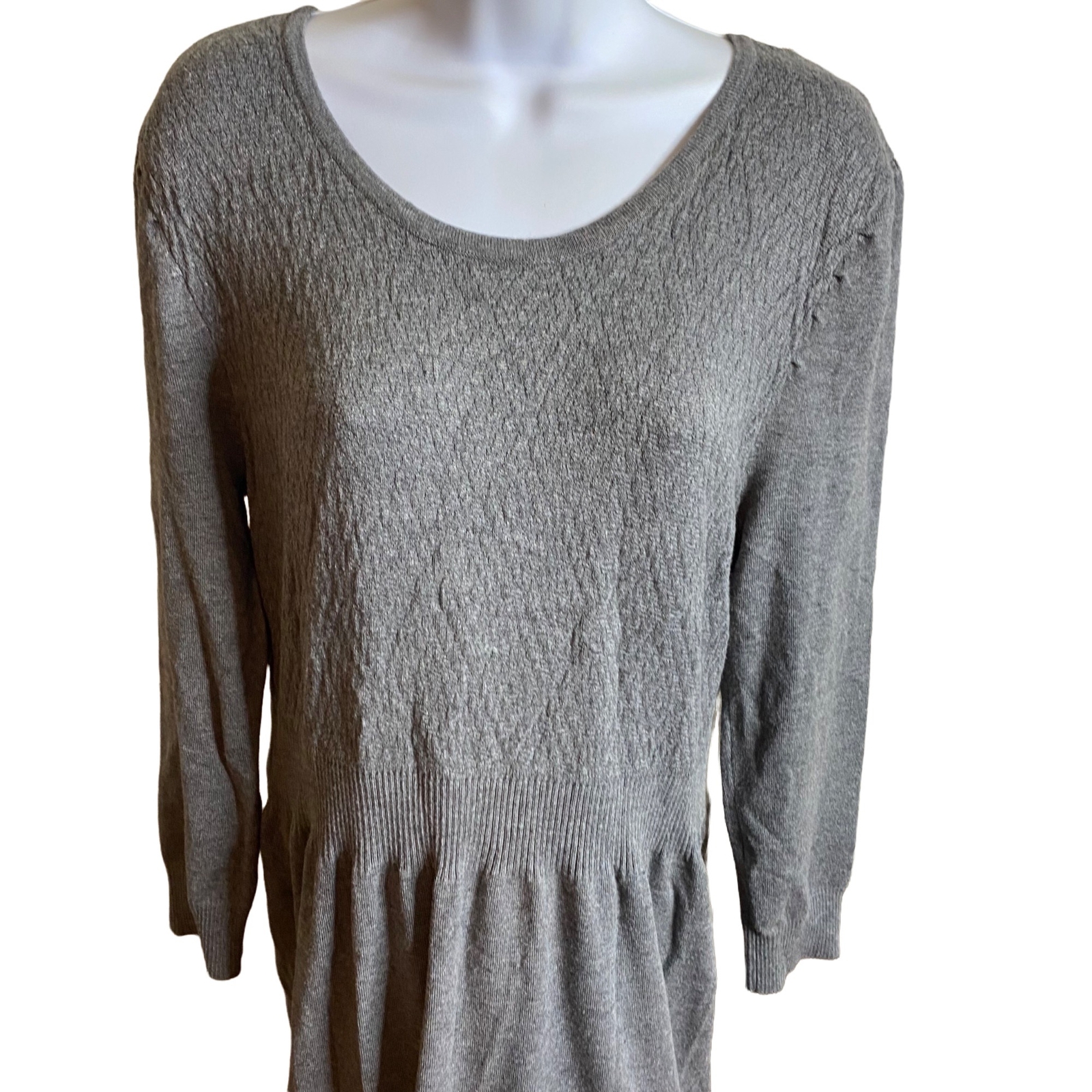 Spense size L gray long sleeve dress rn 73163 eBay