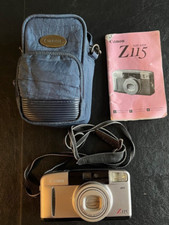 Canon Sure Shot Z115 35mm Point  Shoot Film Camera w/Case/ Manual AS IS-READ 