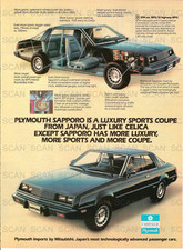 1980 Plymouth Sapporo Vintage Magazine Ad  Luxury Sports Coupe From Japan