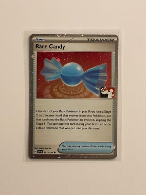 1x Rare Candy 191/198 Holo Pokemon Prize Pack Scarlet & Violet variant *K