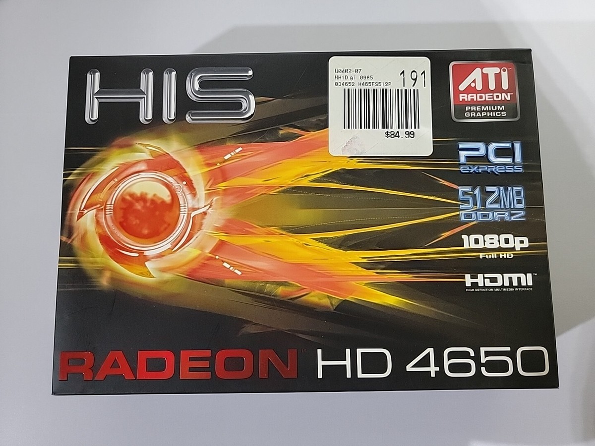 ATI Radeon HD 4650 (HD-465X-YAF2) 512MB DDR2 SDRAM PCI Express x16