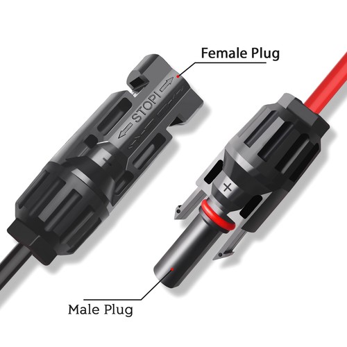 Solar Panel Connectors to SAE Adapter Cable 10AWG with 2PCS SAE Adapters for RV - Picture 2 of 5