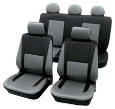 Car Seat Covers Grey & Black for BMW 3-Series E30 1983-1993