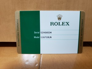 rolex service guarantee