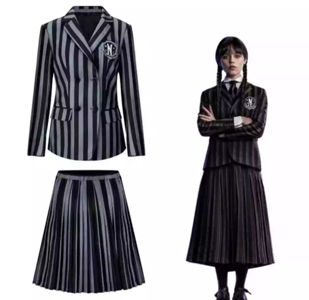 Womens Wednesday Addams Black Nevermore Academy Costume - Addams