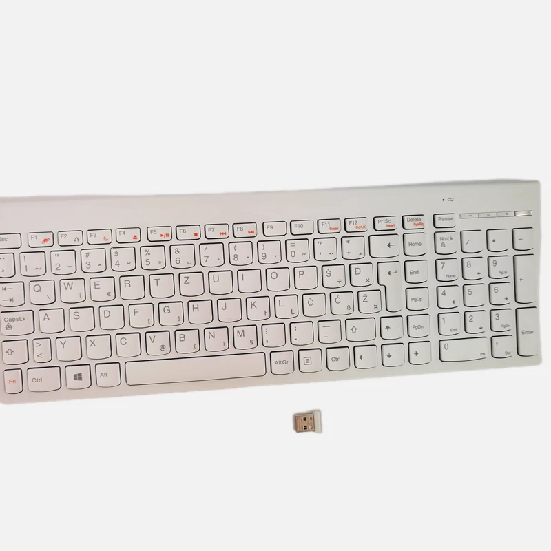 Lenovo SK-8861 white wireless keyboard Serbia layout - Image 2 of 4