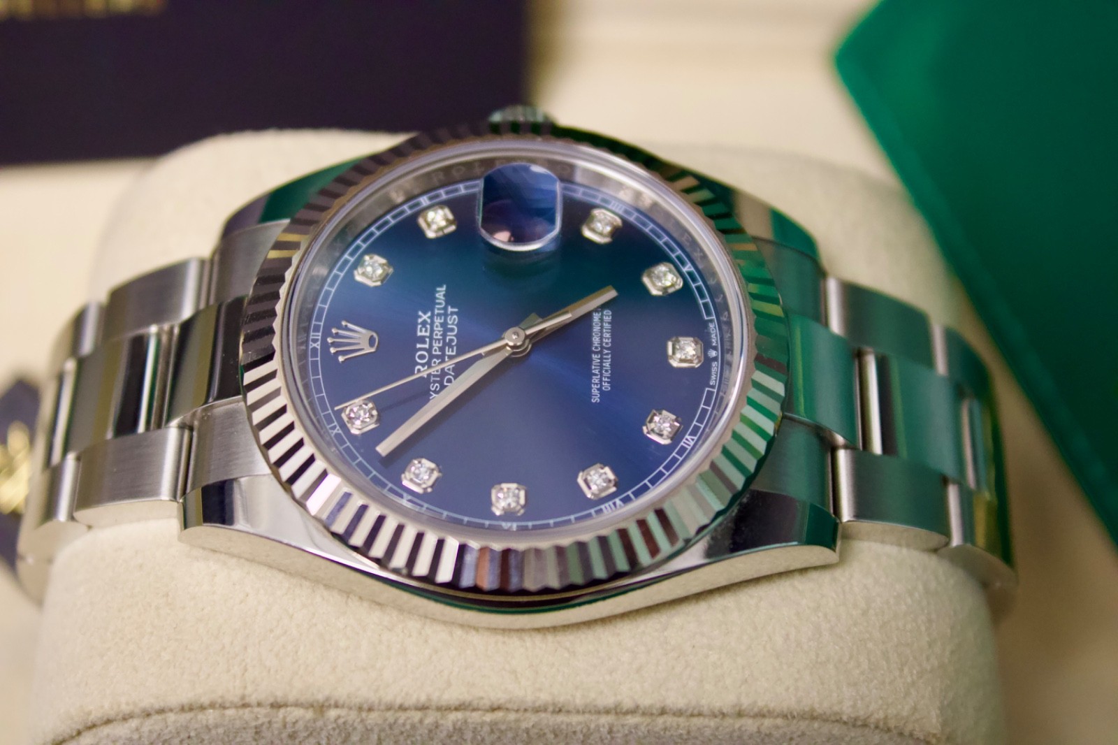 Rolex Datejust Oyster Perpetual Blue Diamond Dot Dial  126234 - 2020 image 5