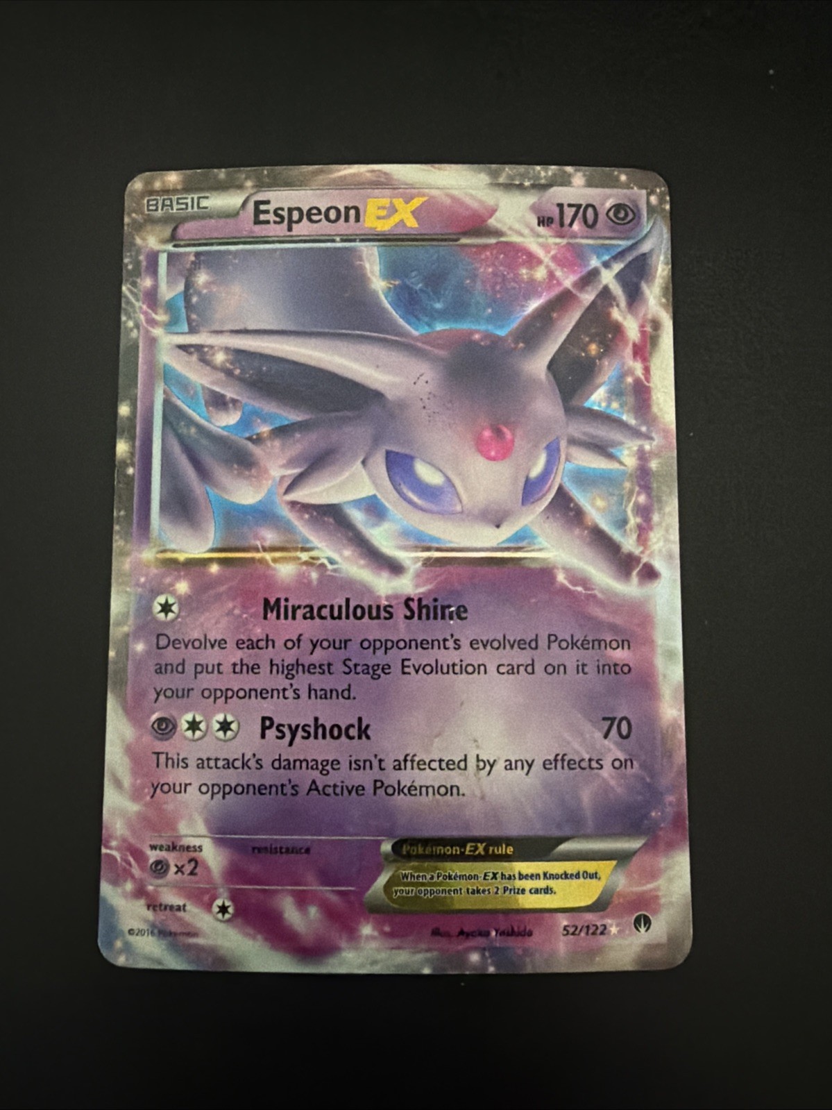Espeon EX 52/122 Breakpoint Holo not legit send offers
