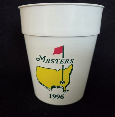 1996 Official Masters Golf Tournament Plastic Cup Augusta National Golf Club 