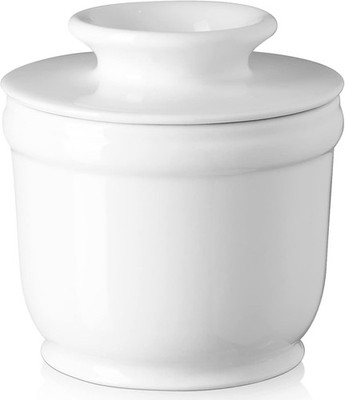 DOWAN Porcelain Butter Crock, French Butter Dish for Fresh Spreadable Butter NEW