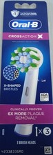 ORAL-B CROSSACTION X TESTINE DI RICAMBIO x3 TESTINE SPAZZOLE -NUOVE- *** NON iO ***