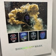 SHINING APP MASK HALLOWEEN Mask LED Programmable Full Face Mask App Control