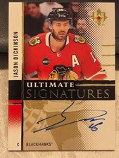 2024-25 Ultimate Collection Jason Dickinson Signatures Blackhawks