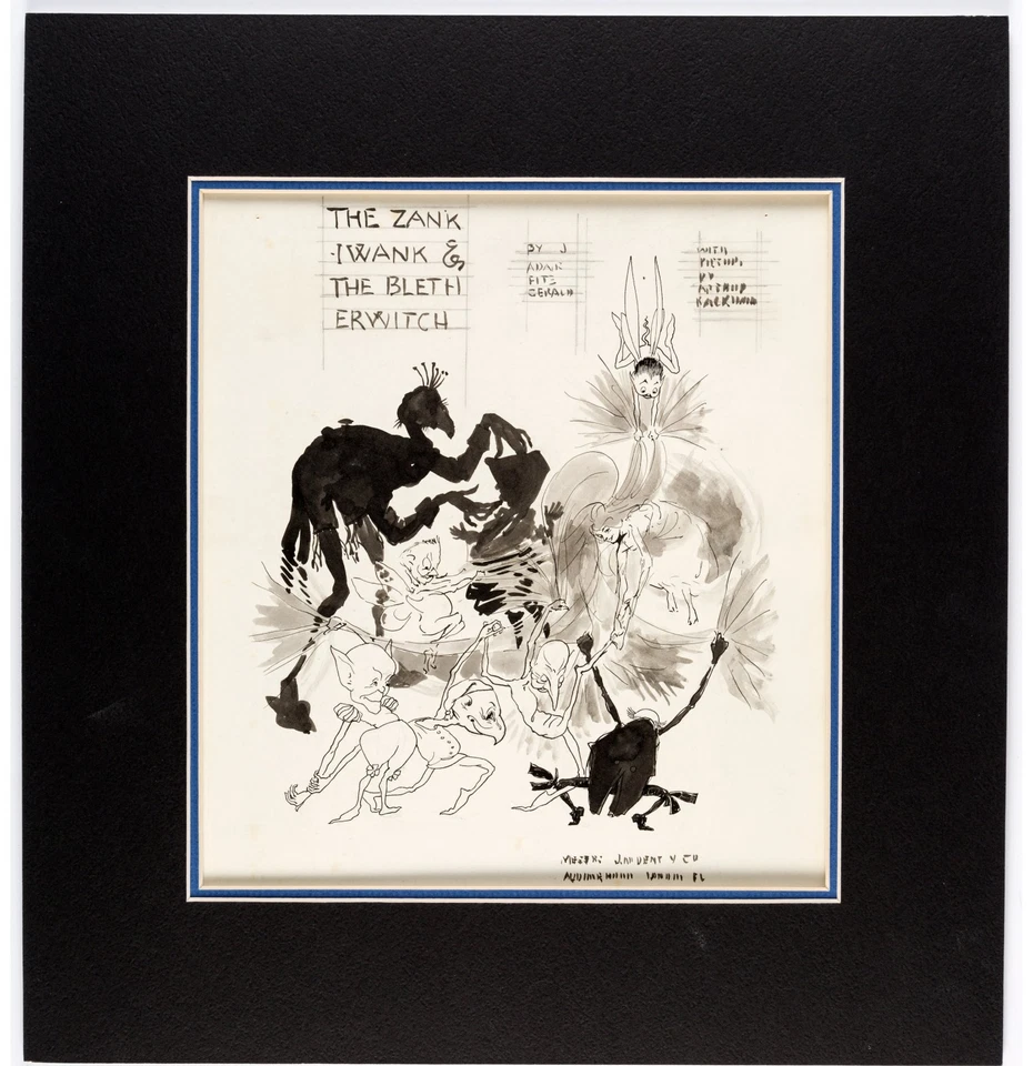 Arthur Rackham 1896 El Zankiwank y la Bruja Bletcher ARTE ORIGINAL Foto 2 de 3