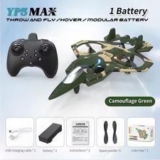 RC Fighter Jet Drone Quadcopter 360 Flip Remote Control Airplane Kids Toy Green