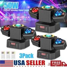 1-3× Laser RGBW LED Moving Head Light Disco Stage Lighting Beam DMX512 Party DJ