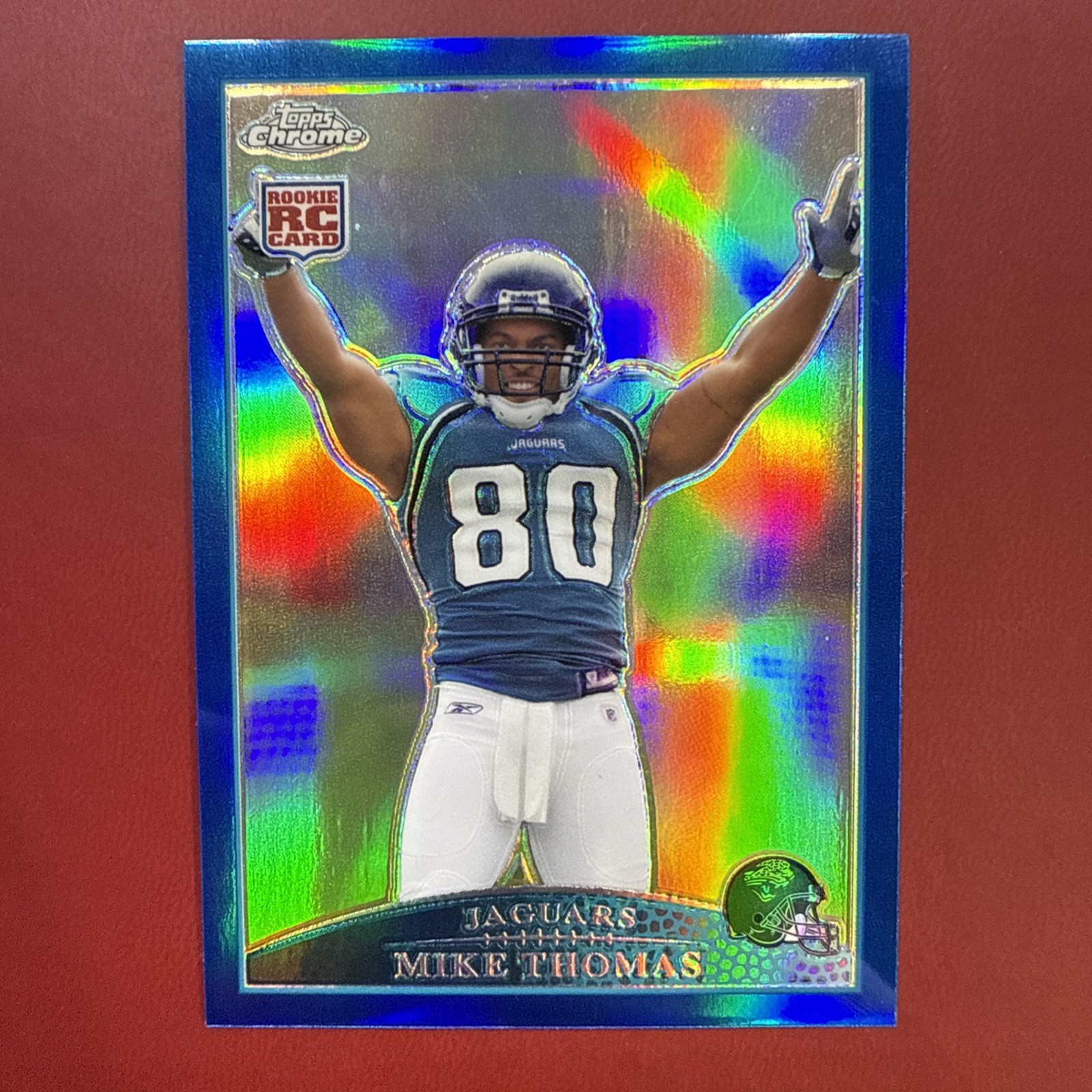 Mike Thomas Topps Chrome #TC190 Blue Refractor