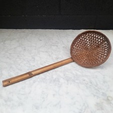 BASKET LADLE HANDLE HAND MADE WEAVING BASKETRY HOME ART CRAFT 19.5" Rustic Home