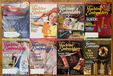 Lot of 8 - Creative Machine Embroidery Magazines from 2001 - 2002