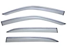 WellVisors For 01-06 Lexus LS430 Chrome Trim Side Window Visors Deflectors